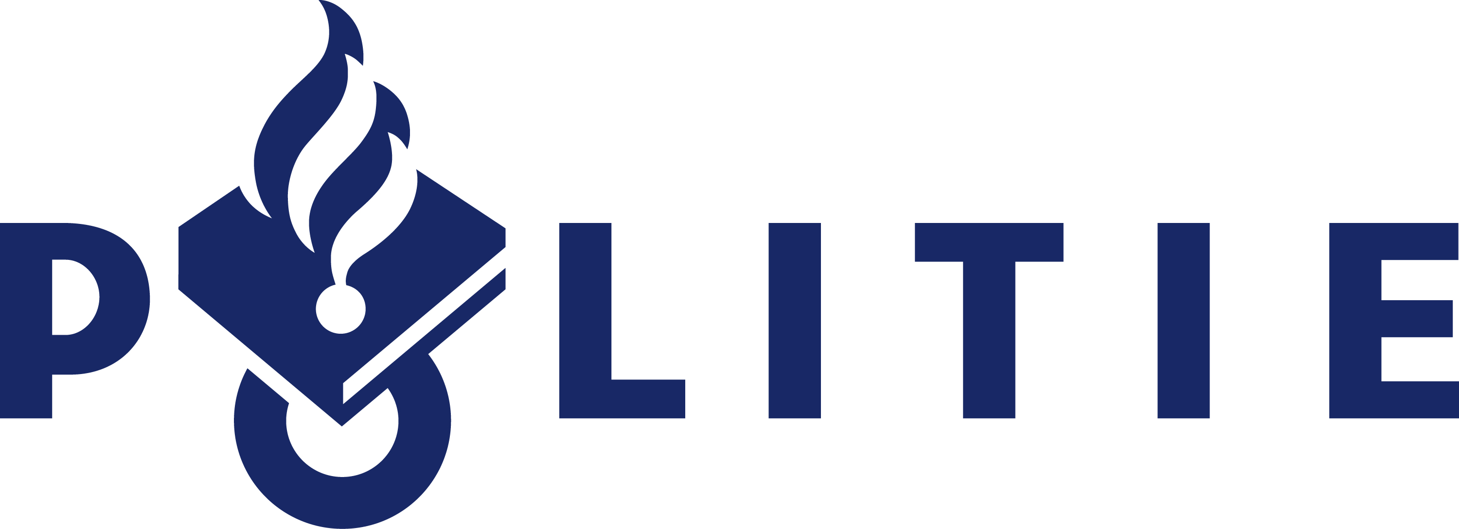 politie logo blauw